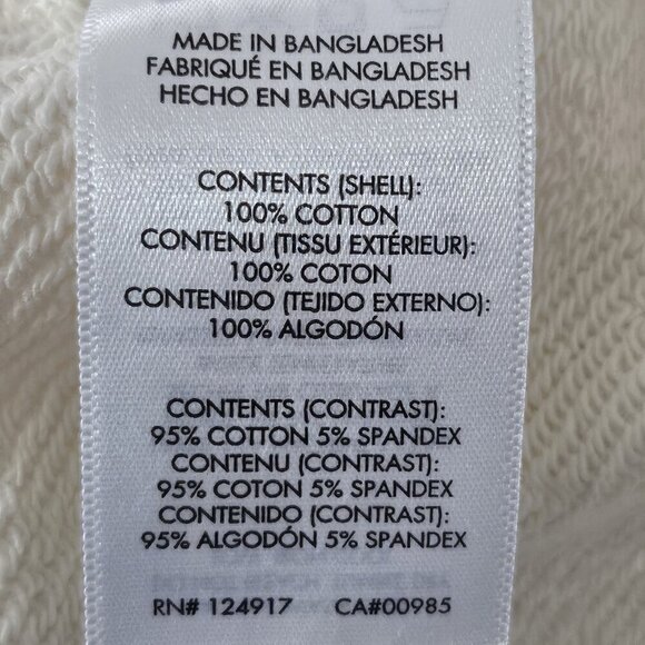 2/$50 WeWoreWhat Off-White Oversized Hoodie Size XS | Cozy Casual Sweatshirt - Picture 6 of 8